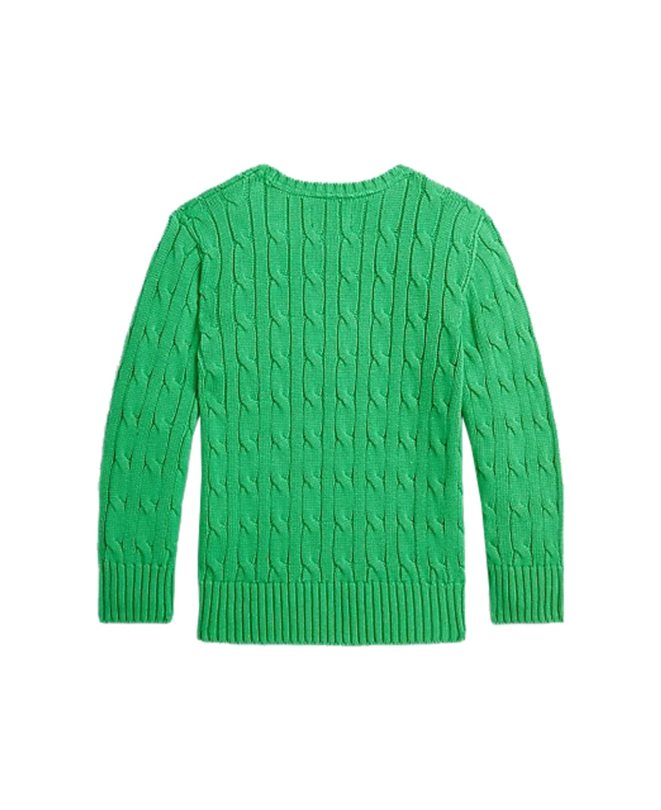 Ralph Lauren Cotton Cable Sweater - Green ニットウェア＆スウェットシャツ