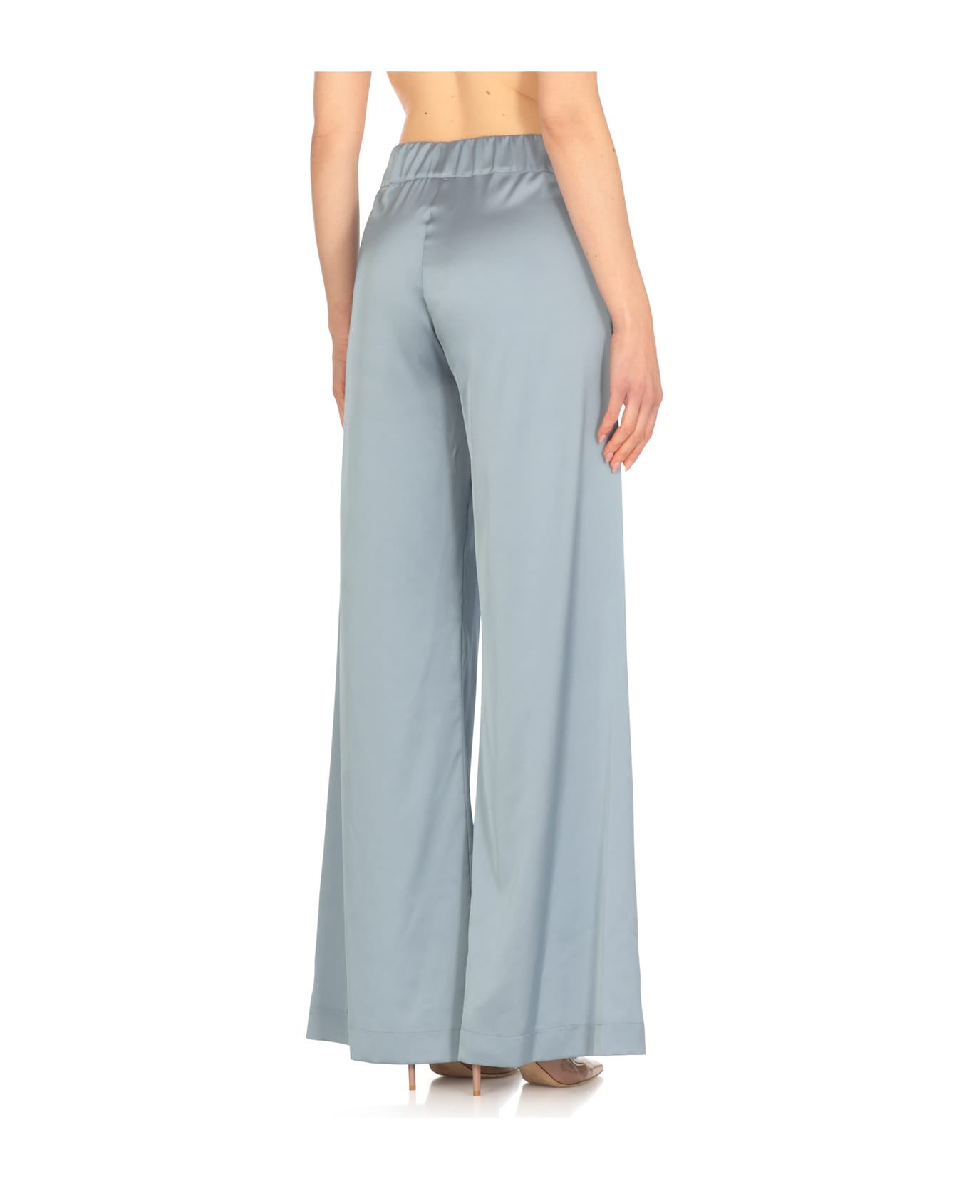 D.Exterior Satin Pants - Light Blue