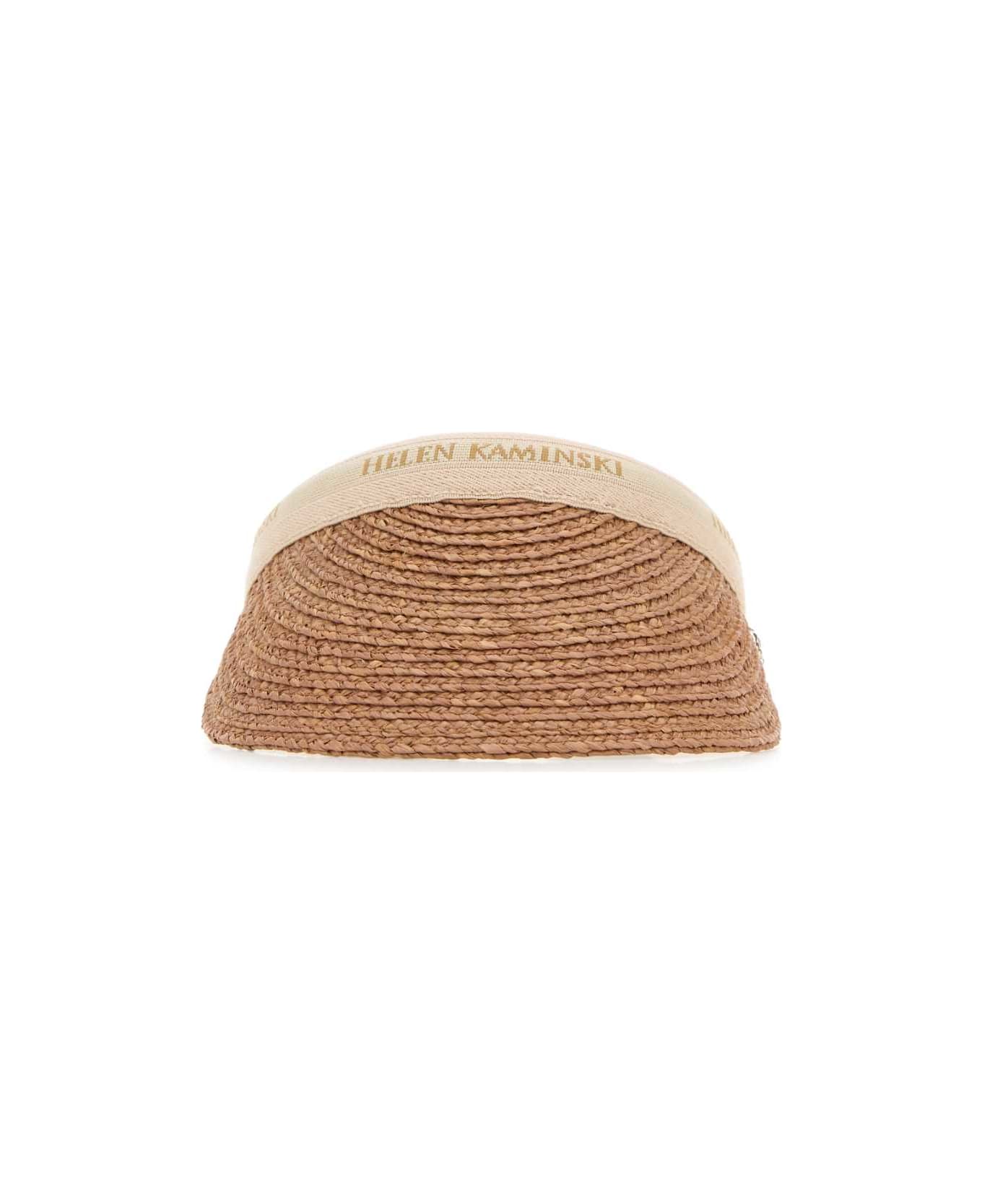 Helen Kaminski Raffia Bianca Visor - NOUGATNATURALLOGO