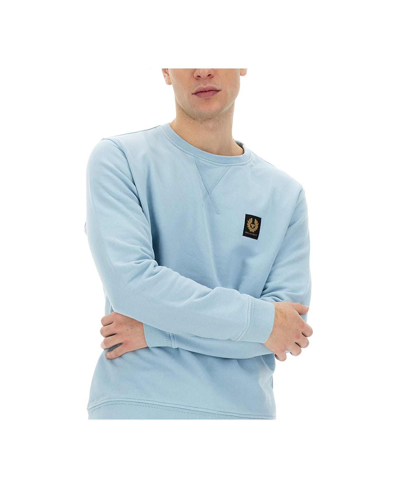 Belstaff Sweatshirt With Logo - BLUE フリース