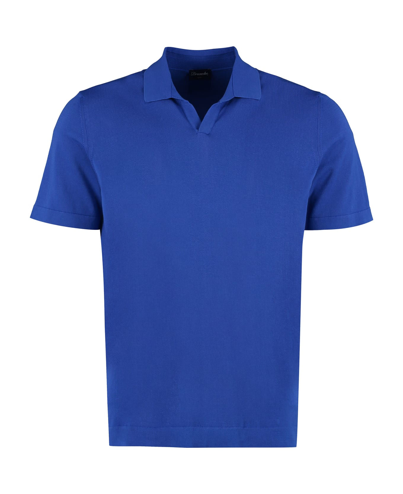 Drumohr Cotton Polo Shirt - blue
