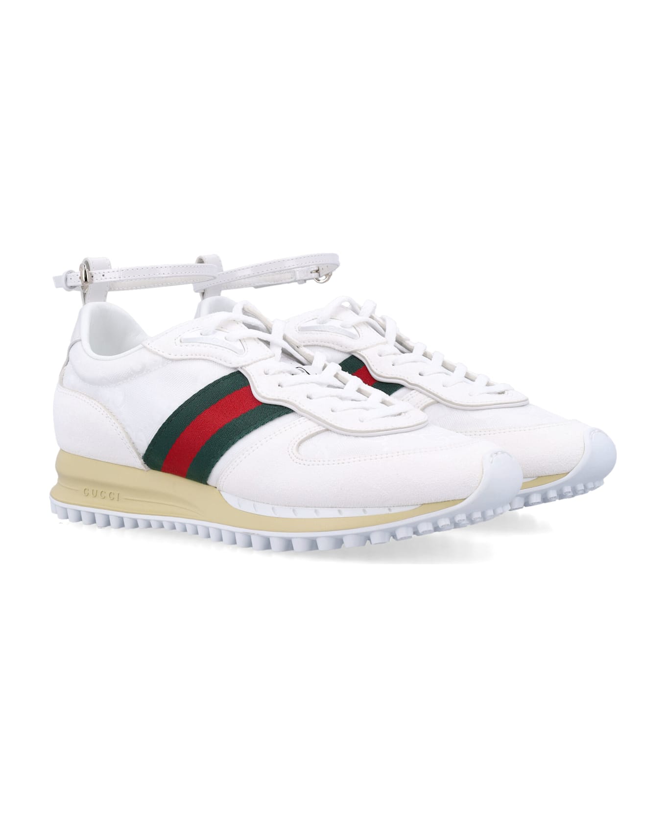 Gucci Re-motion White Gg Nylon Women S Trainer - WHITE