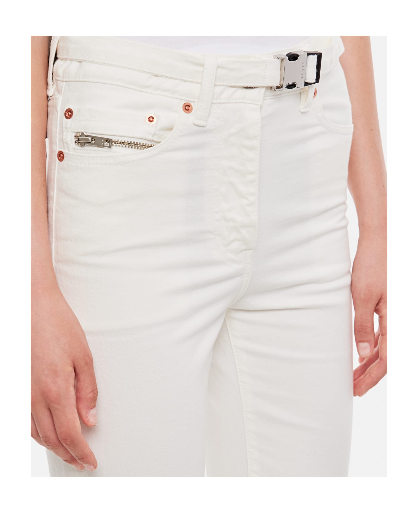 Sacai Bootcut Jeans - White