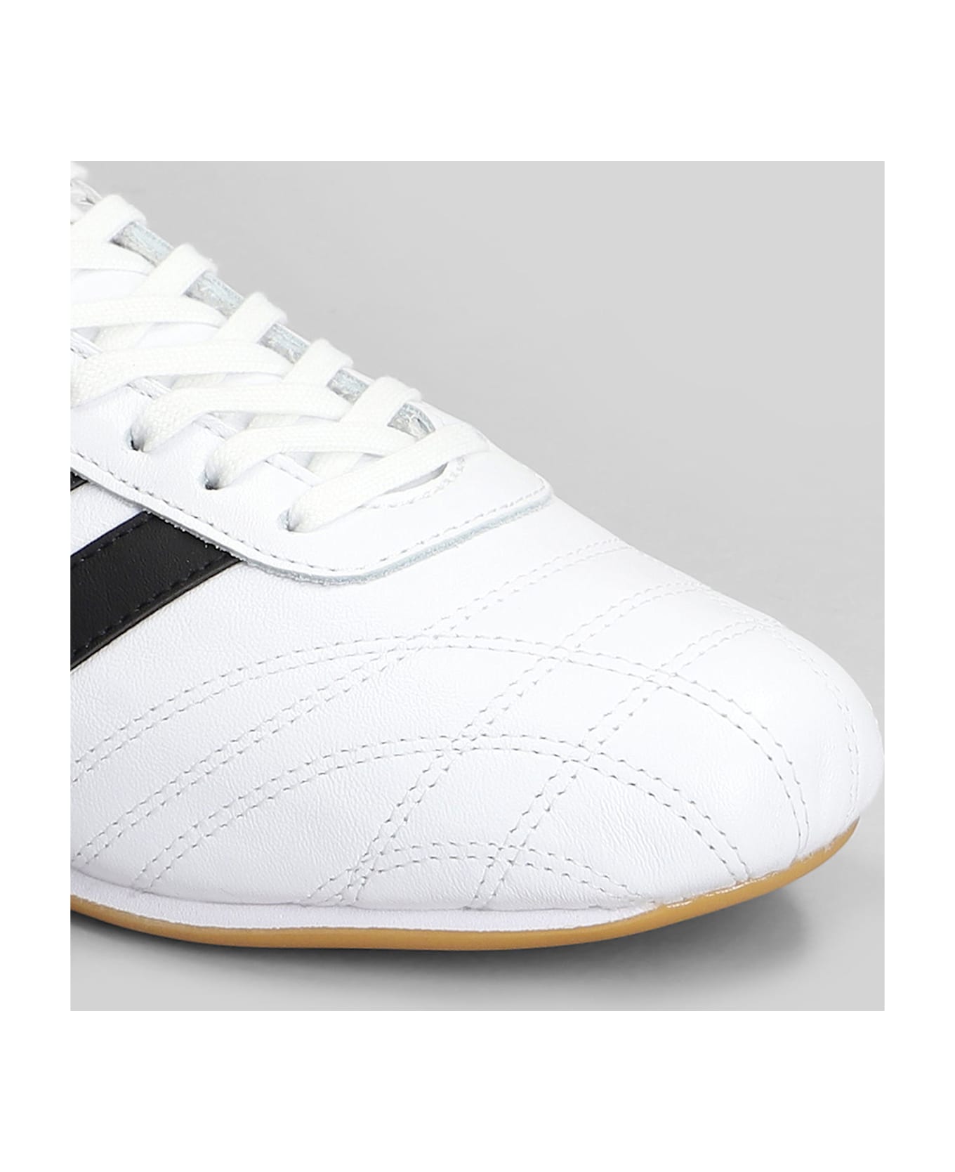 Adidas Taekwondo Lace Sneakers In White Leather - white
