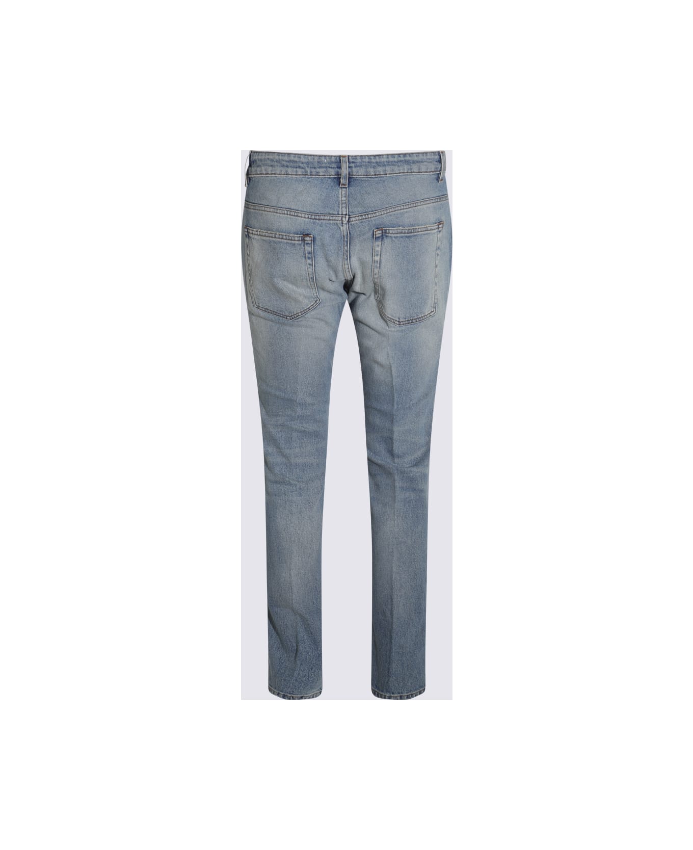 Lardini Light Blue Cotton Denim Jeans - Blue デニム