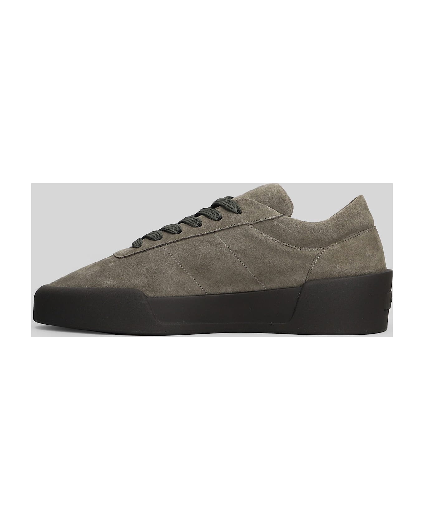 Fear of God Aerobic Low Sneakers In Grey Suede - grey
