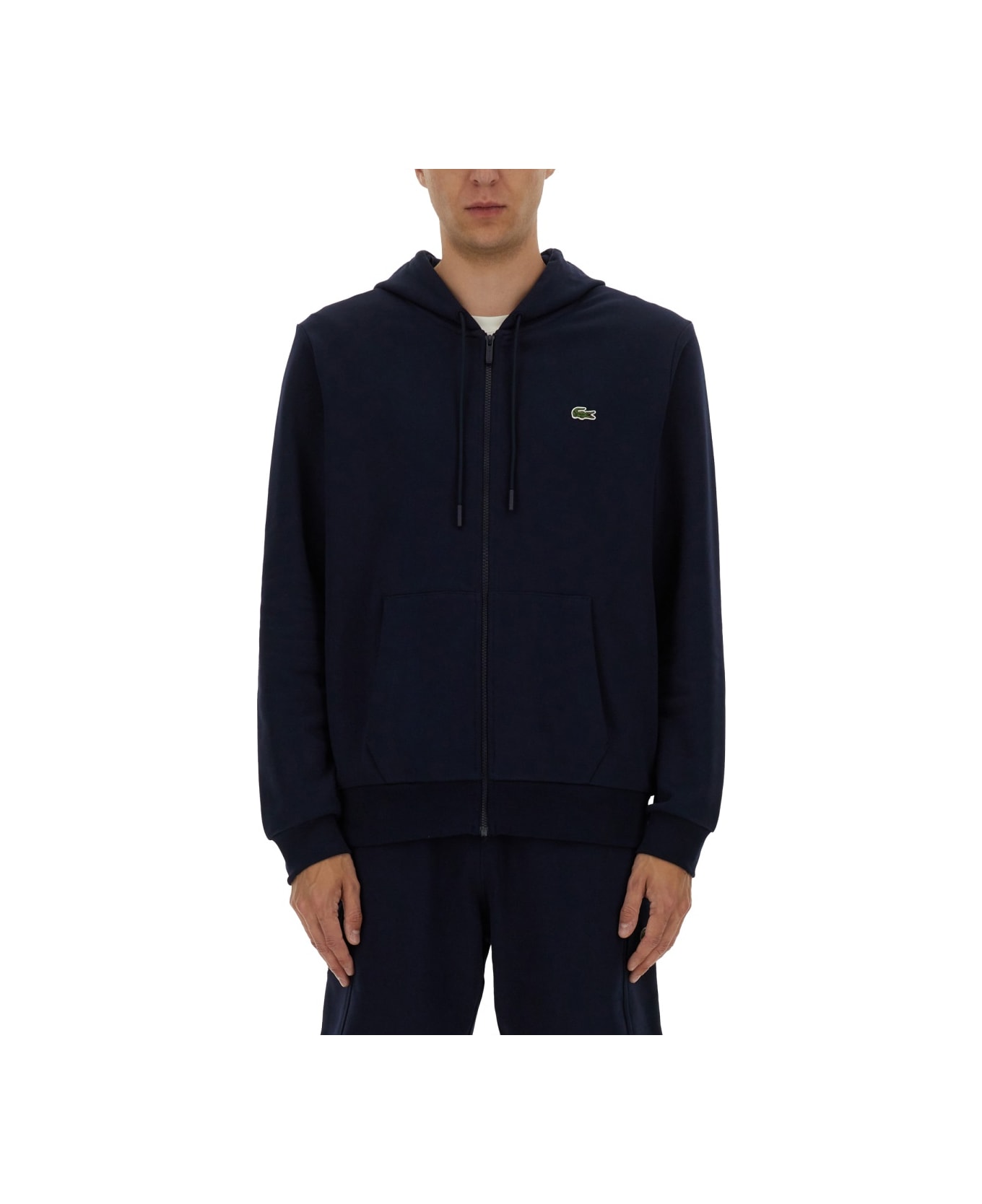 Lacoste Zipper Hoodie - BLUE