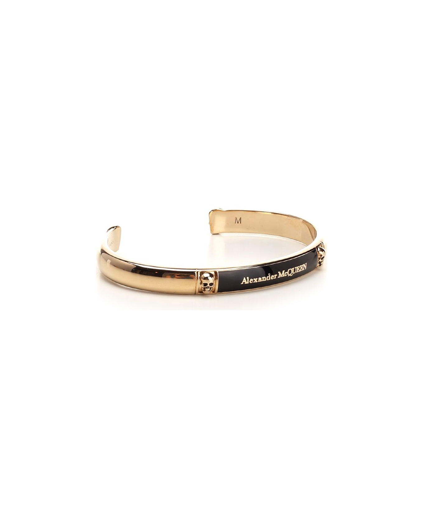 Alexander McQueen Skl Enamel Cuff 8053+bkl Enamel - Gold