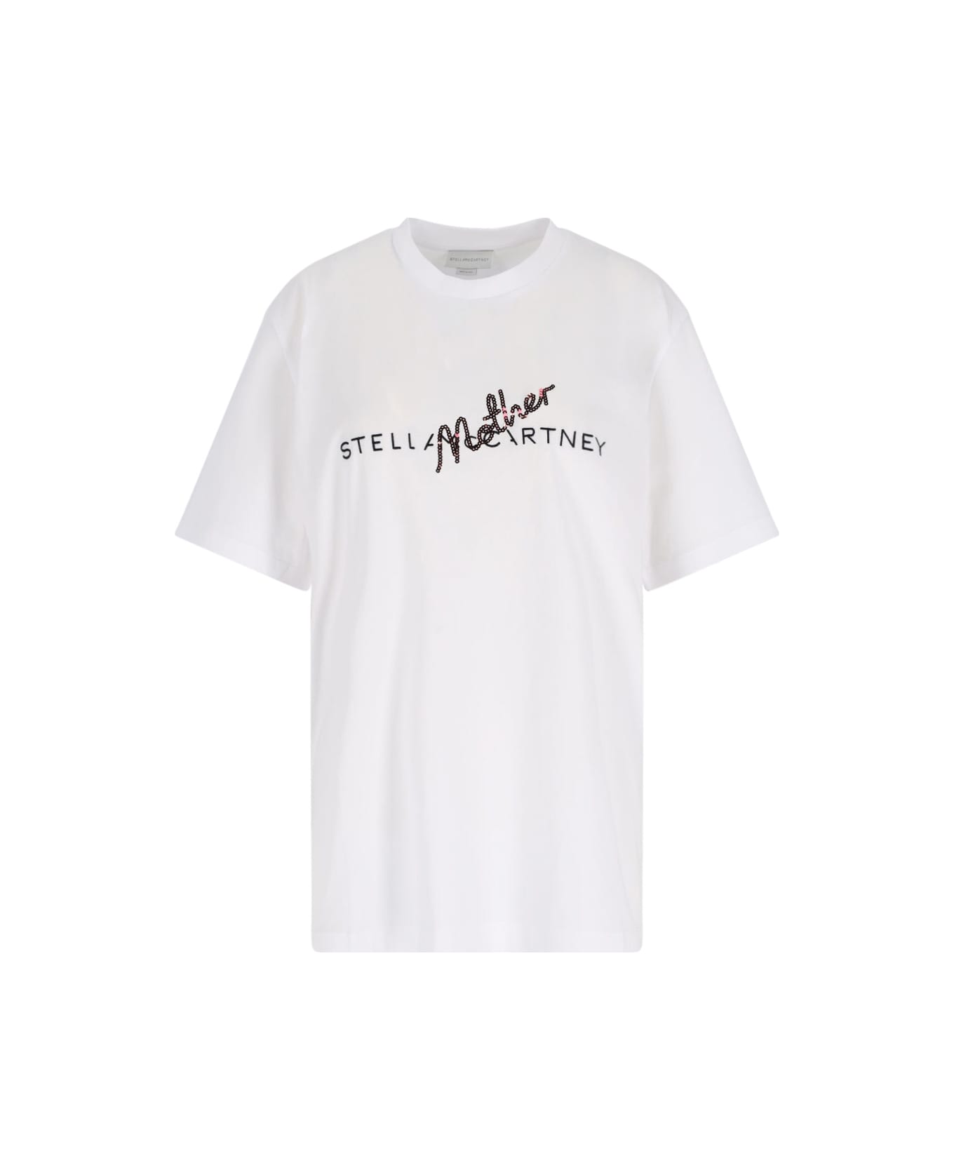 Stella McCartney Sequin Logo T-shirt - White