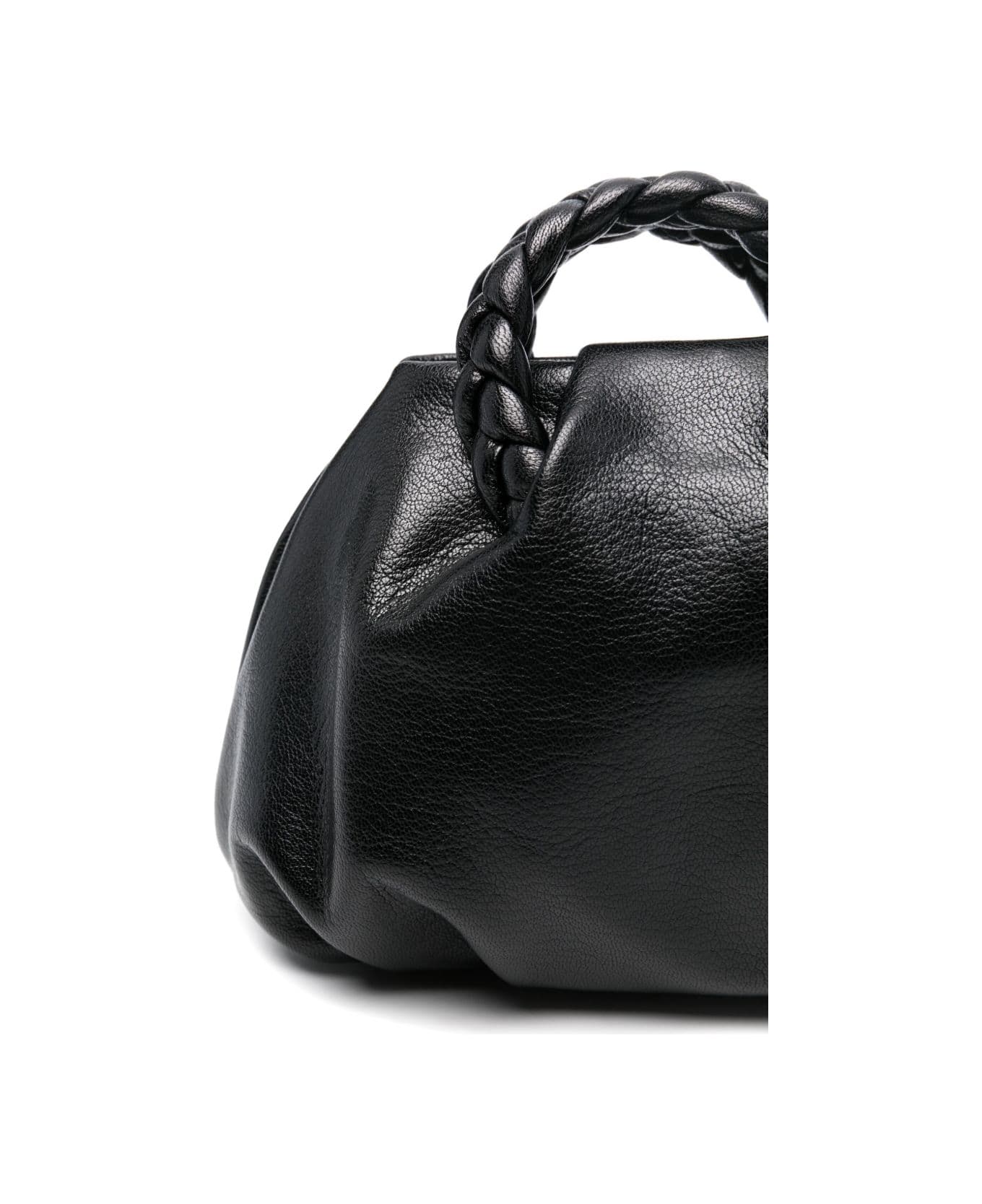 Hereu Bombon Small Leather Handbag - Black