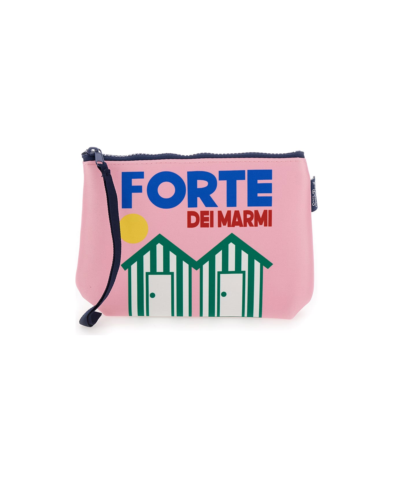 MC2 Saint Barth 'aline' Pink Pochette With Forte Dei Marmi Print In Scuba Fabric Girl - Pink