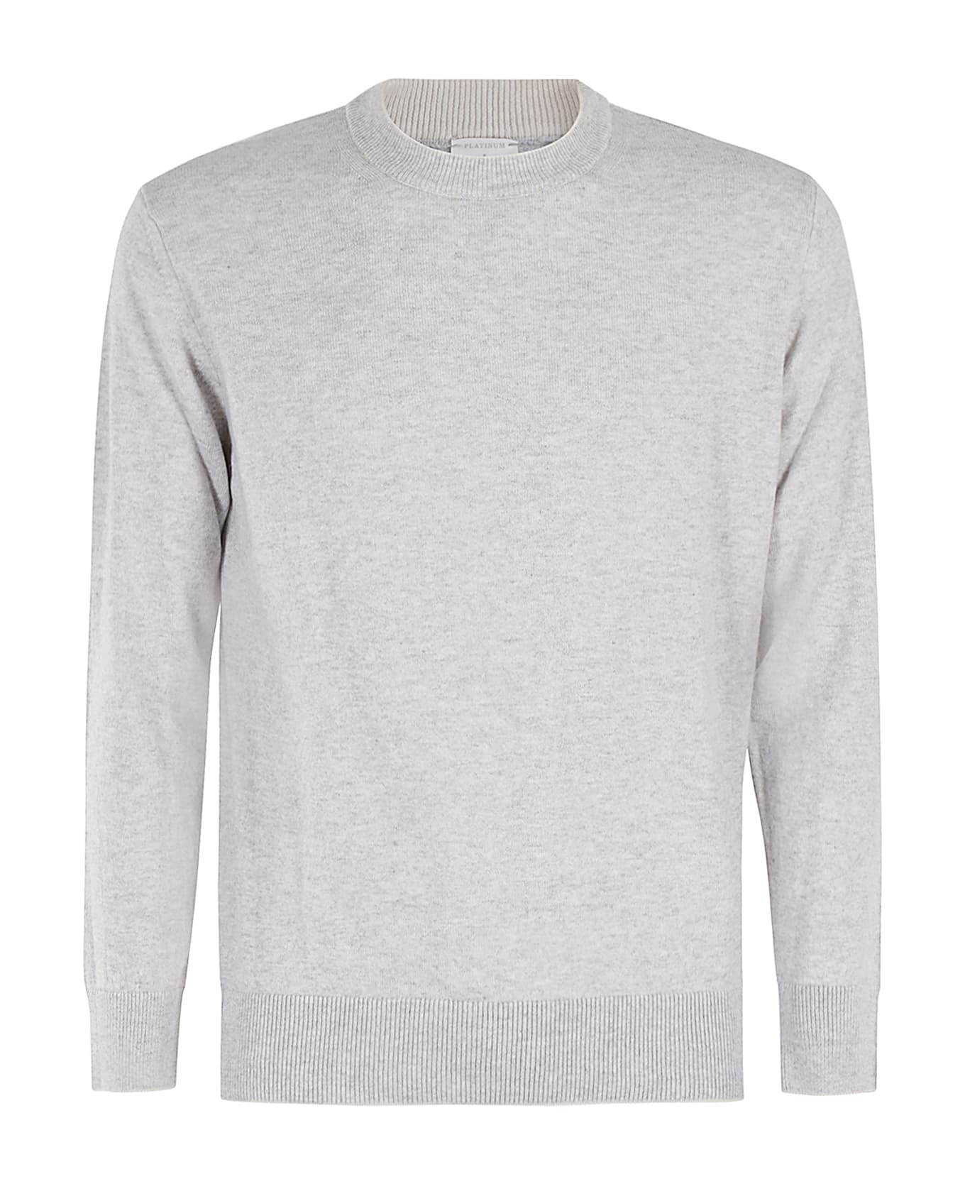 Eleventy Maglia Girocollo Tipping - Grigio