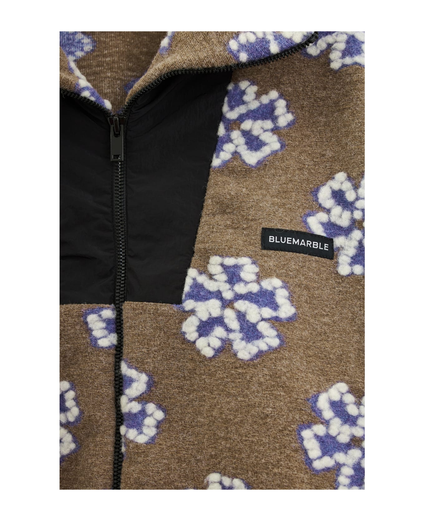 Bluemarble Flower Fleece Jacket - beige ブレザー