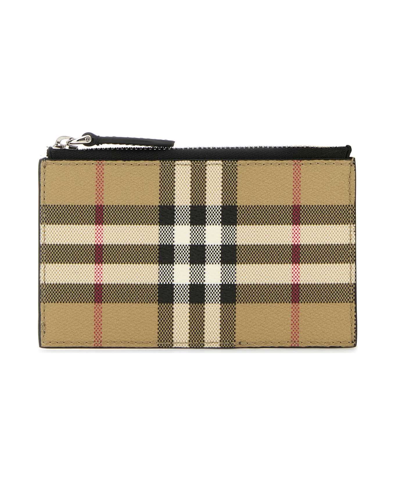 Burberry Printed Canvas Card Holder - ARCHIVEBEIGE
