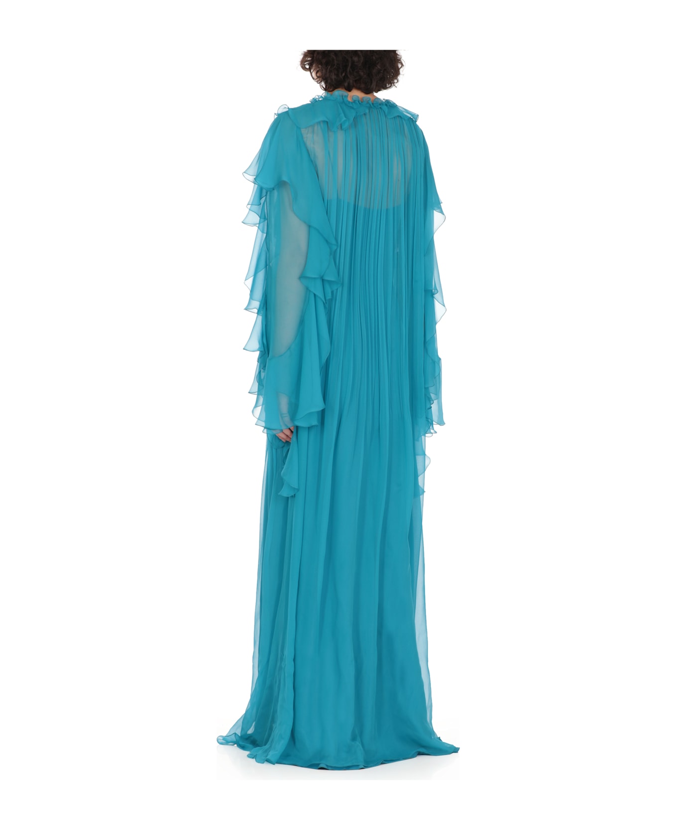 Alberta Ferretti Tulle Dress - Blue