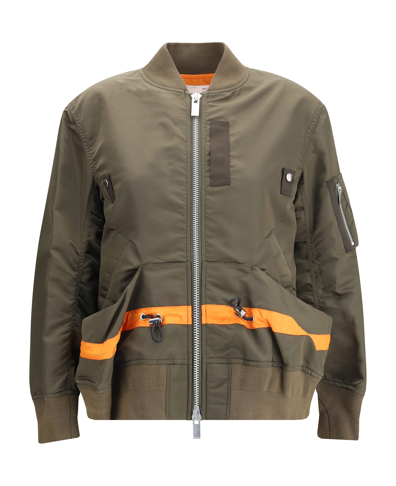 Sacai Nylon Bomber Jacket - D/KHAKI