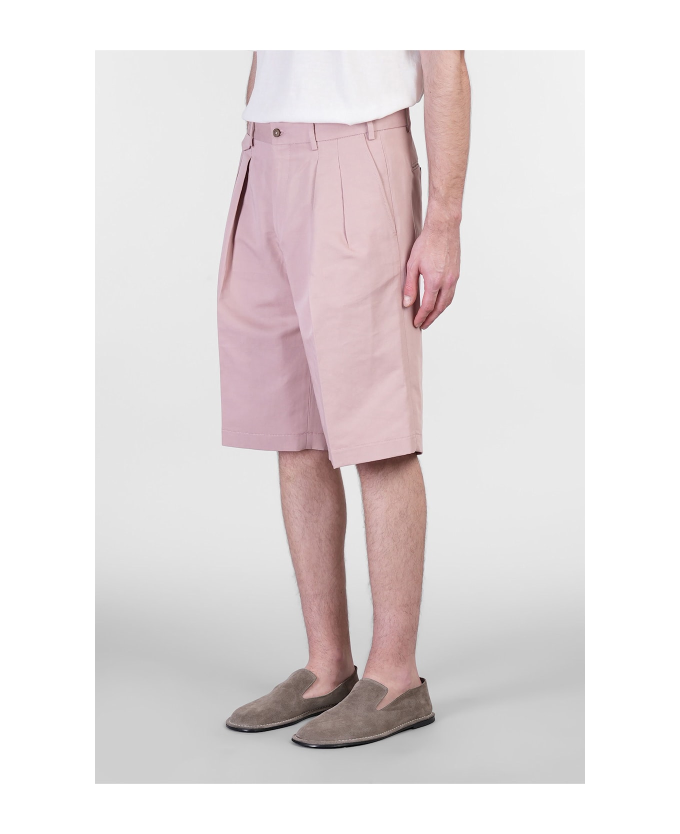 Briglia 1949 Bedfords Shorts In Rose-pink Cotton - rose-pink
