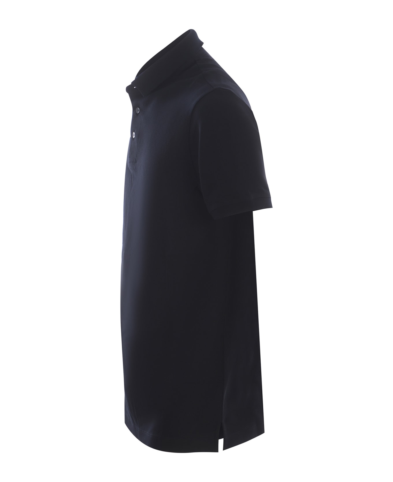 Emporio Armani Buttoned Polo Shirt - Blu