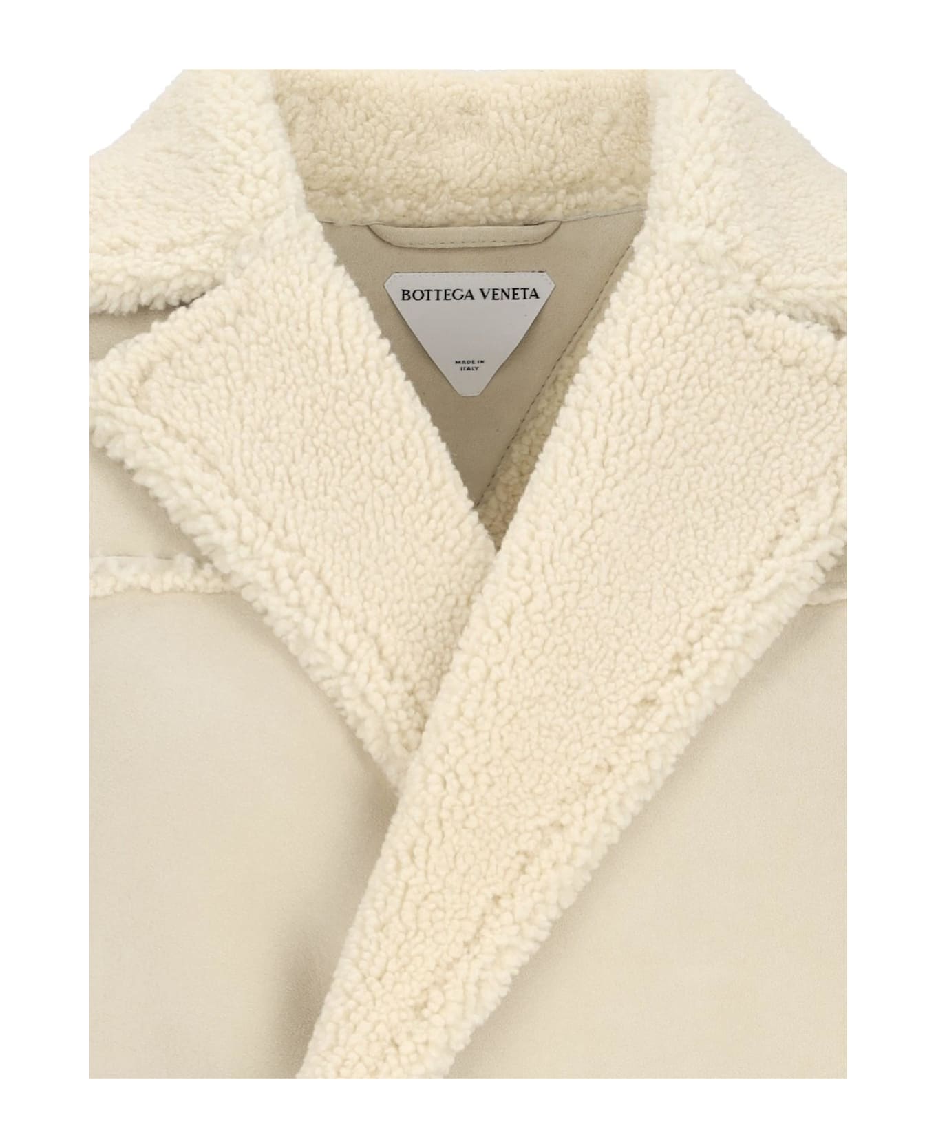 Bottega Veneta Shearling Jacket - Beige