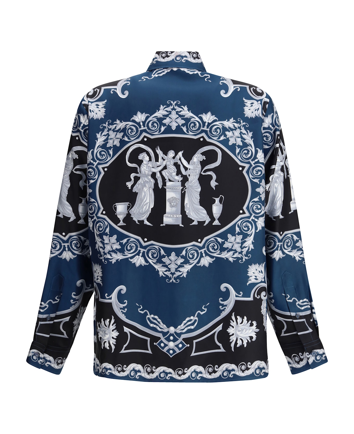 Versace Regular-fit Printed Silk Twill Shirt