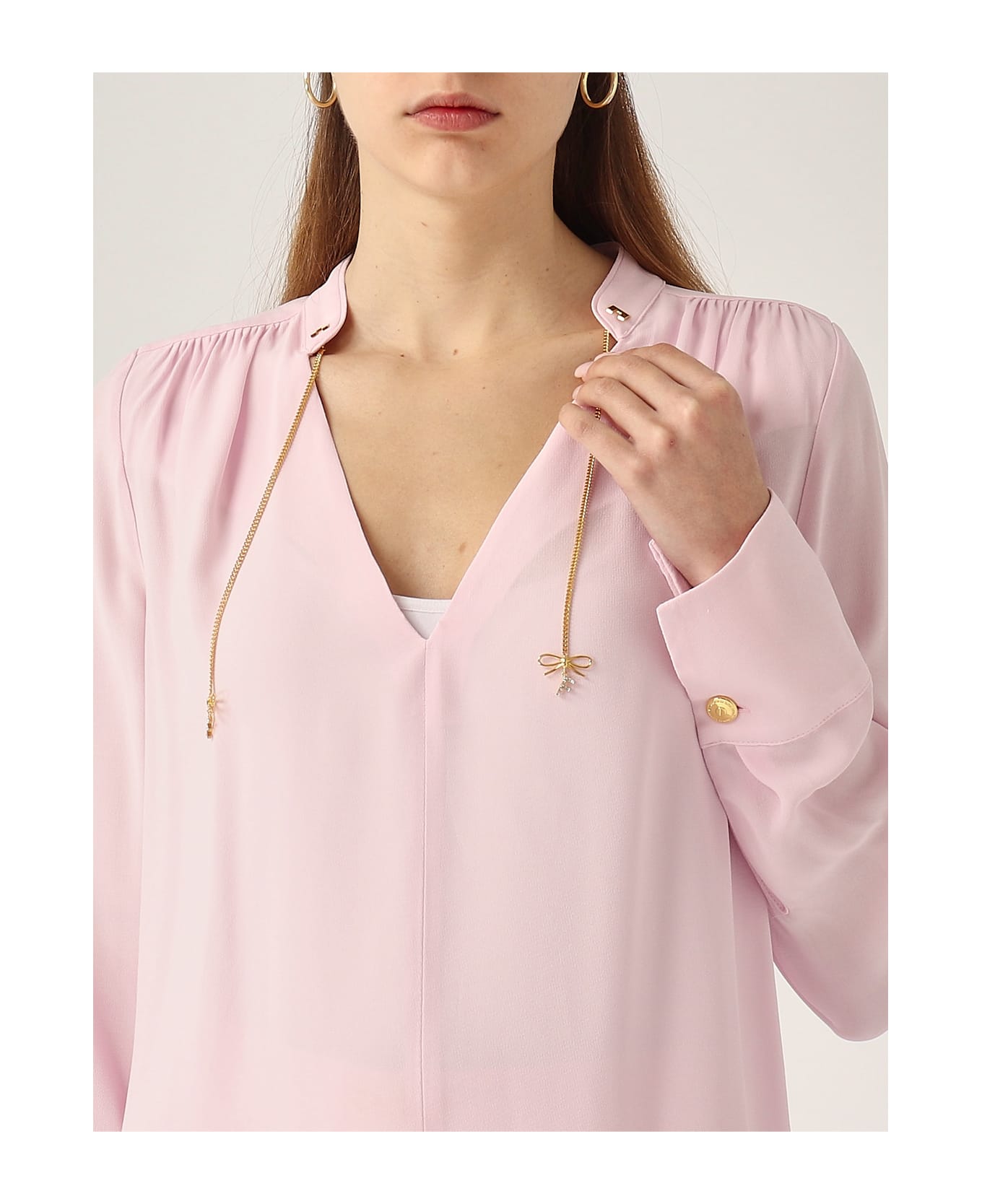 Elisabetta Franchi Viscosa Shirt - Pink