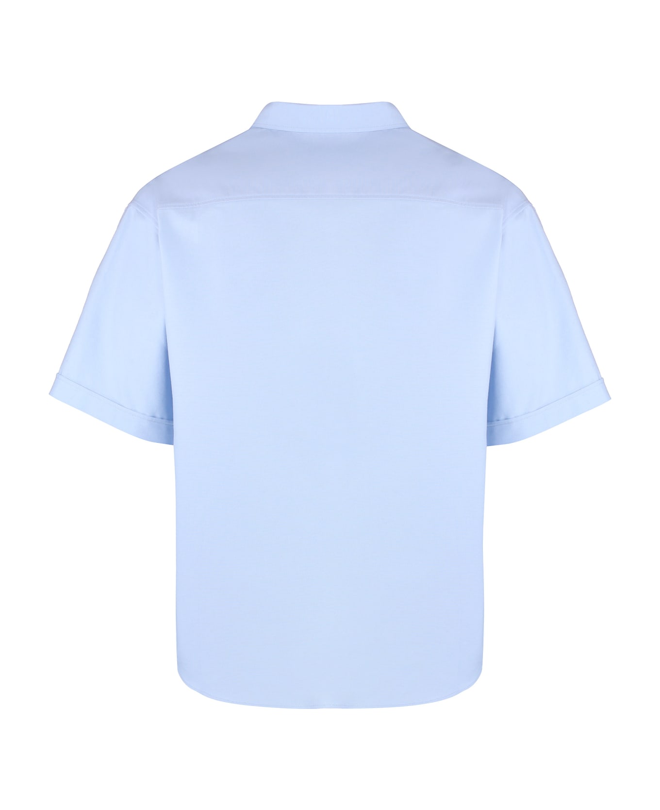 Ami Alexandre Mattiussi Short Sleeve Cotton Shirt - Light Blue