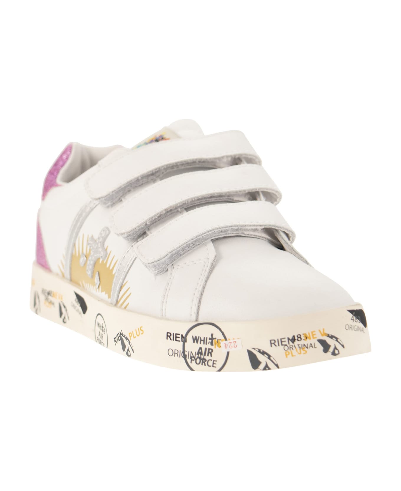 Premiata Andy V - Sneakers - White/pink