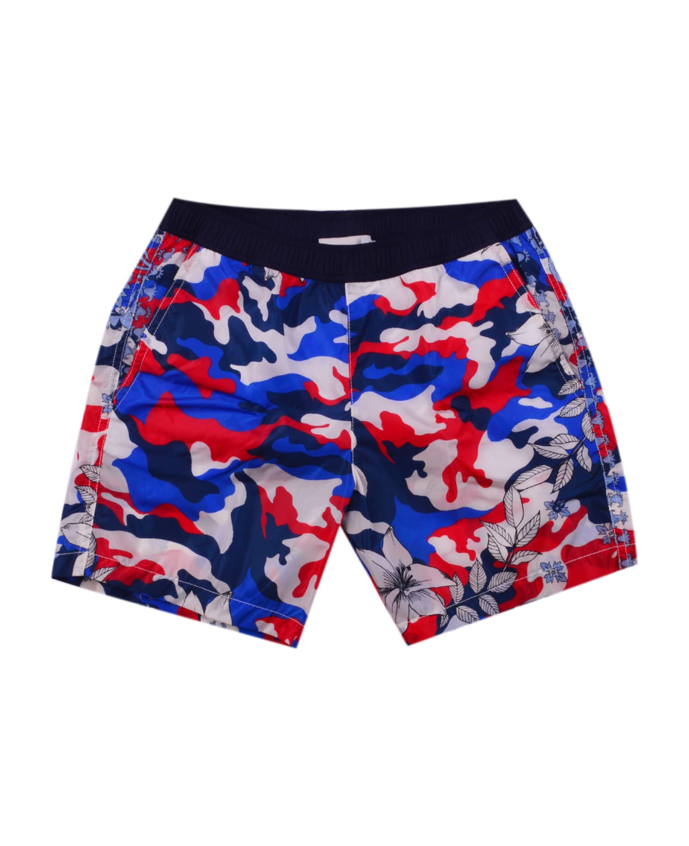 Moncler Shorts Swimsuit With Print - Multicolor