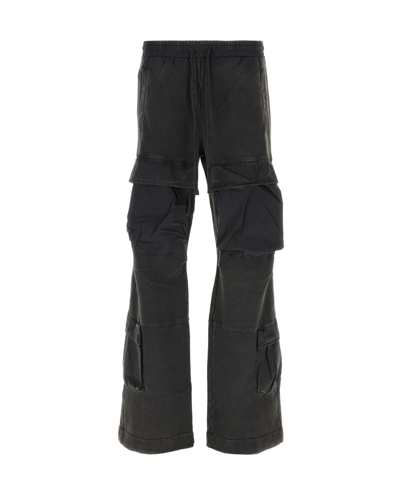 Entire Studios Charcoal Cotton Joggers - WASHEDBLACK