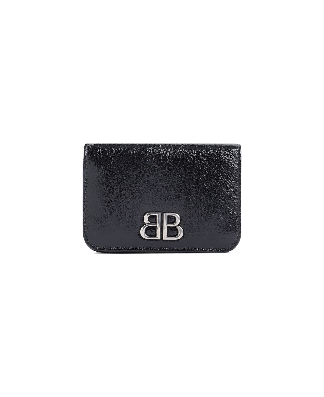 Balenciaga Monaco Fla Ca Hol Credit Card Case - Black