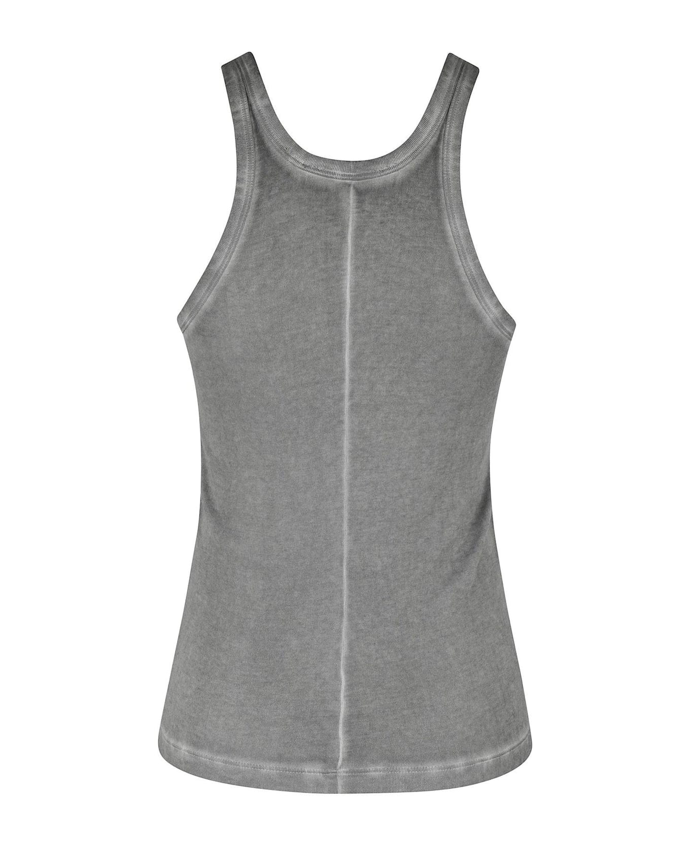 Helmut Lang Garment-dyed Racer Tank Top - Gunmetal