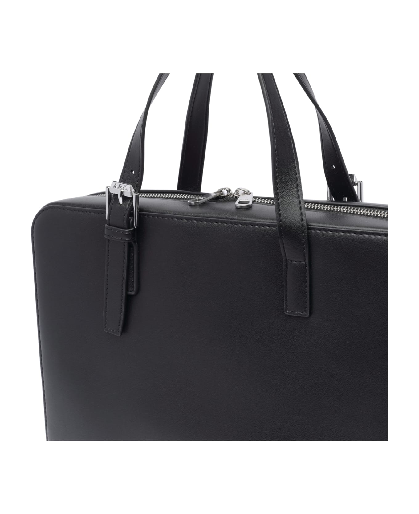 A.P.C. Nino Zip-up Handbag - Black トラベルバッグ