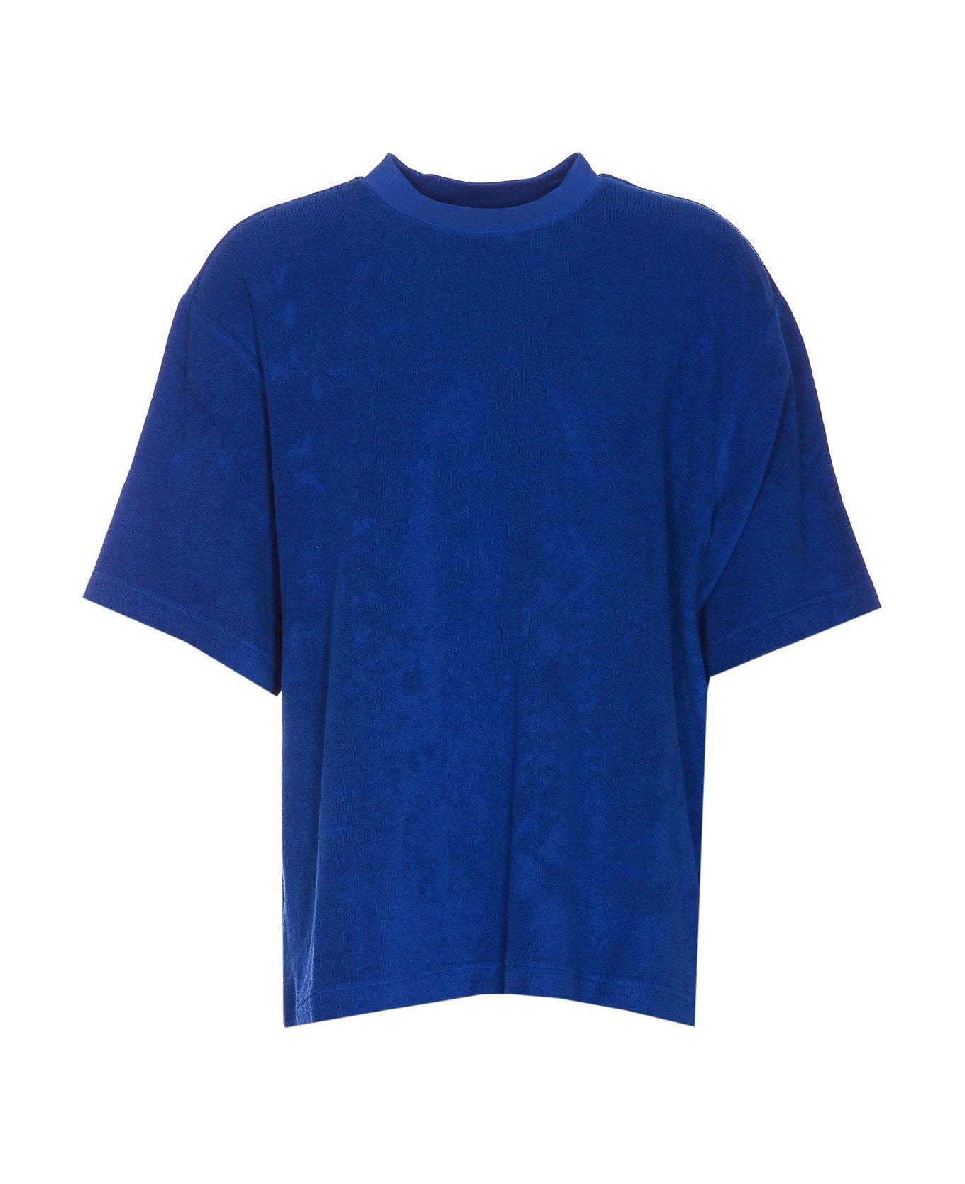Burberry Ekd-motif Crewneck Towelling T-shirt - LIGHT BLUE シャツ