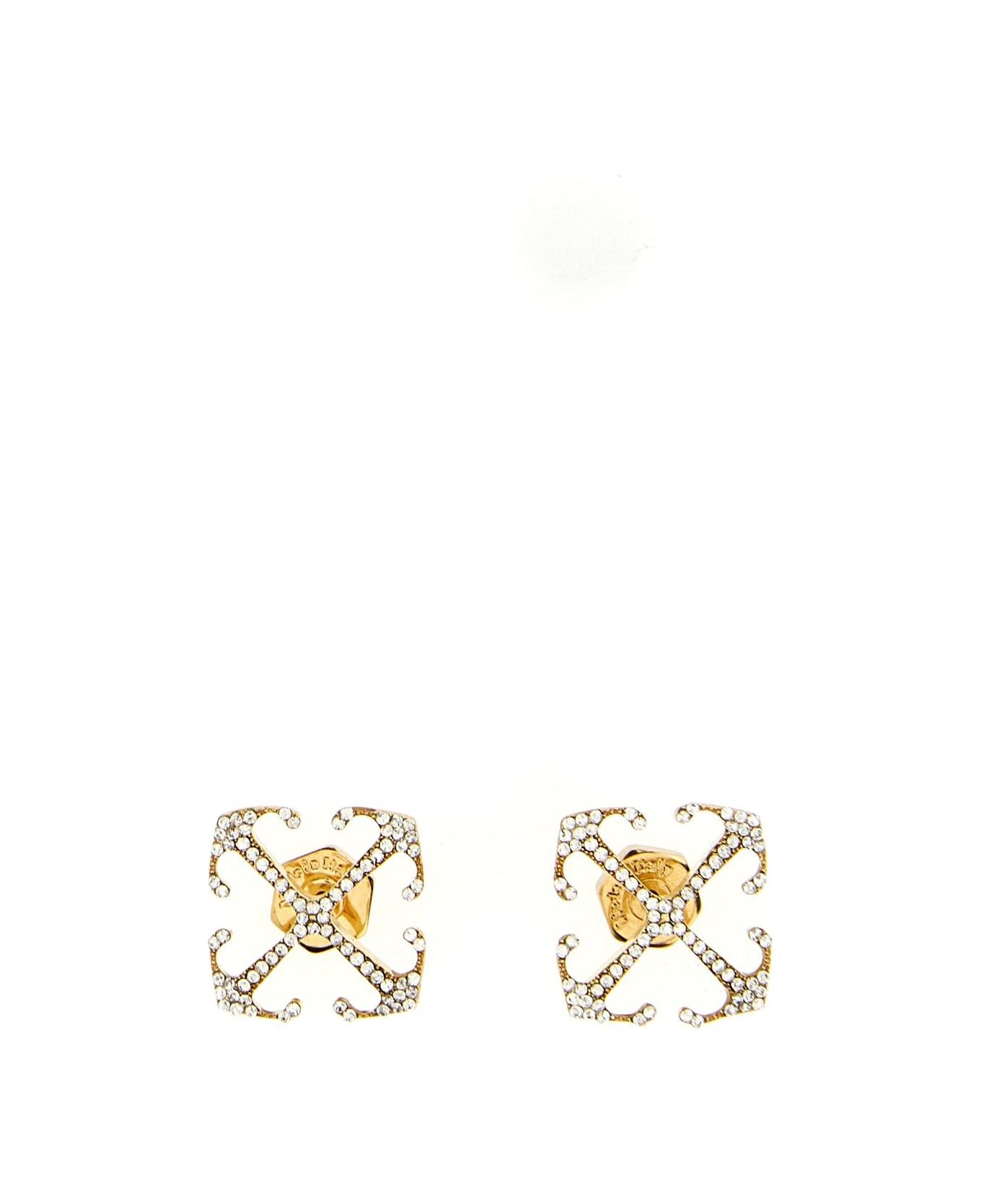 Off-White Mini Arrow Earrings - Gold