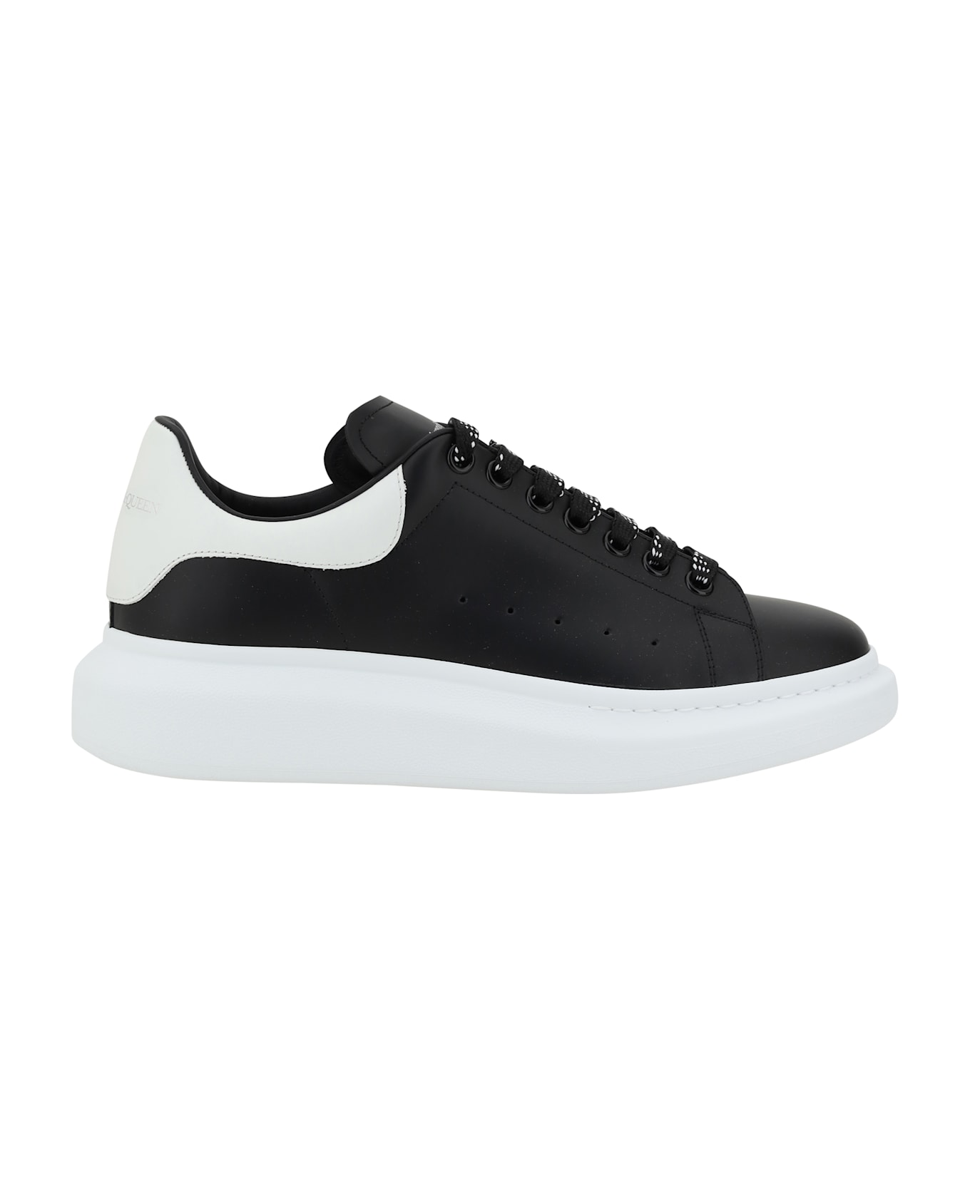 Alexander McQueen Leather Sneakers - Black