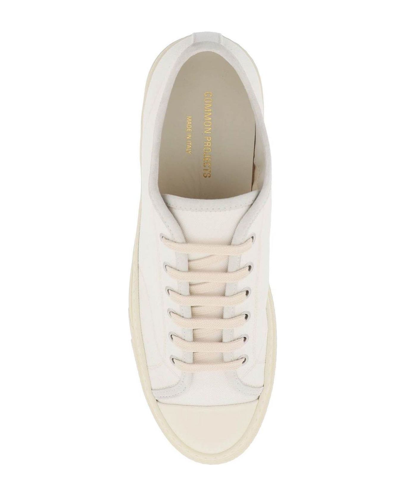 Common Projects Tournament Round Toe Sneakers - White