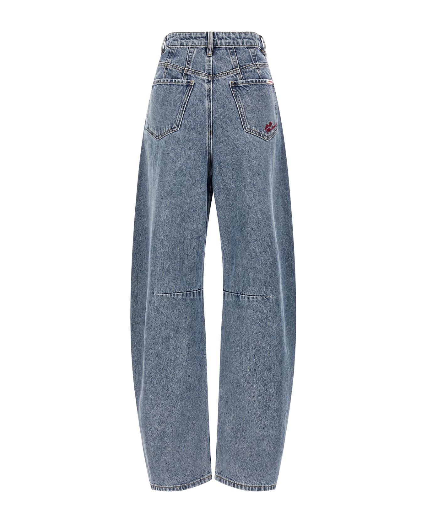 self-portrait 'blue Barrel Leg' Jeans - Blue