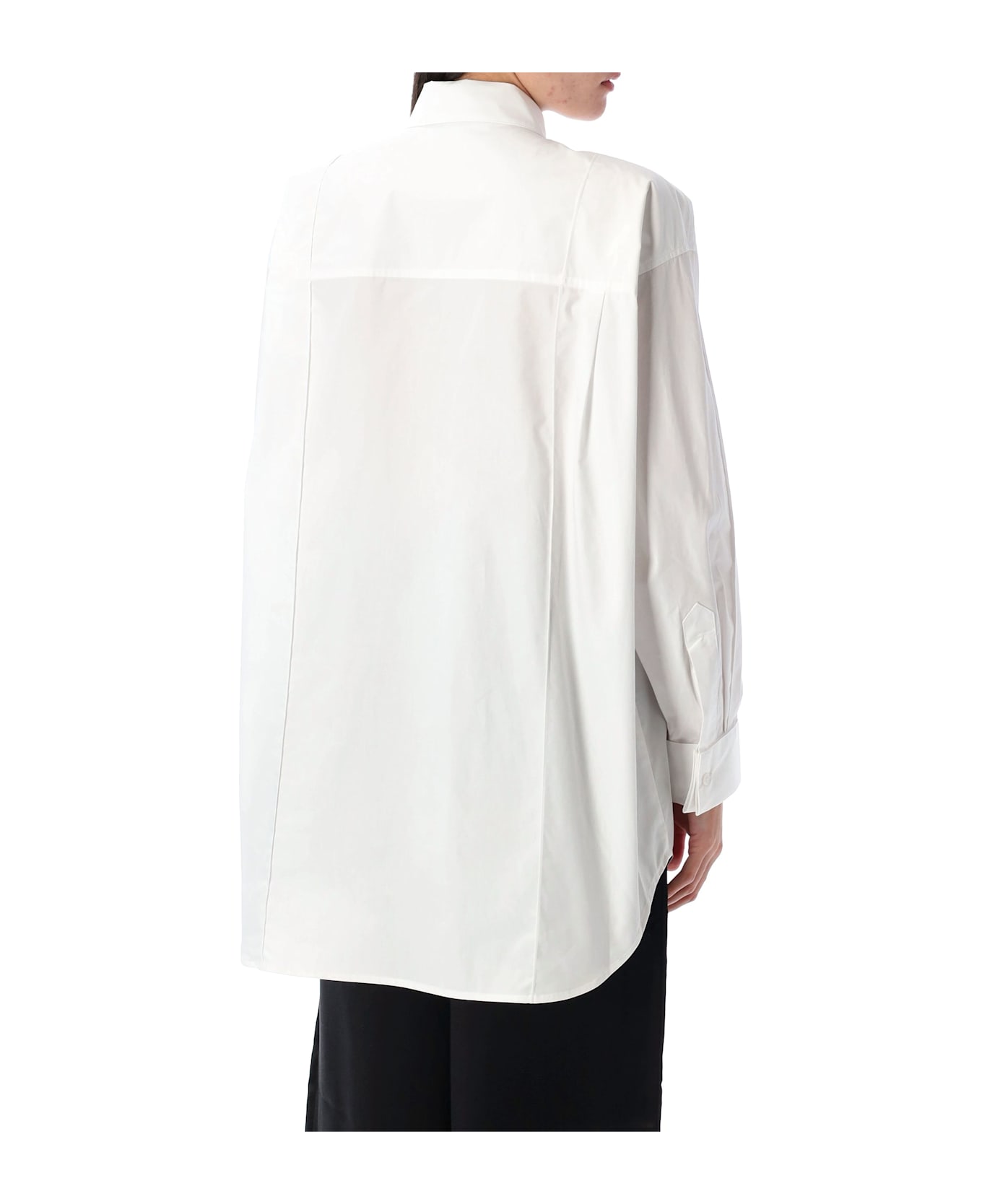 REMAIN Birger Christensen Oversize Pintuck Shirt - Bianco