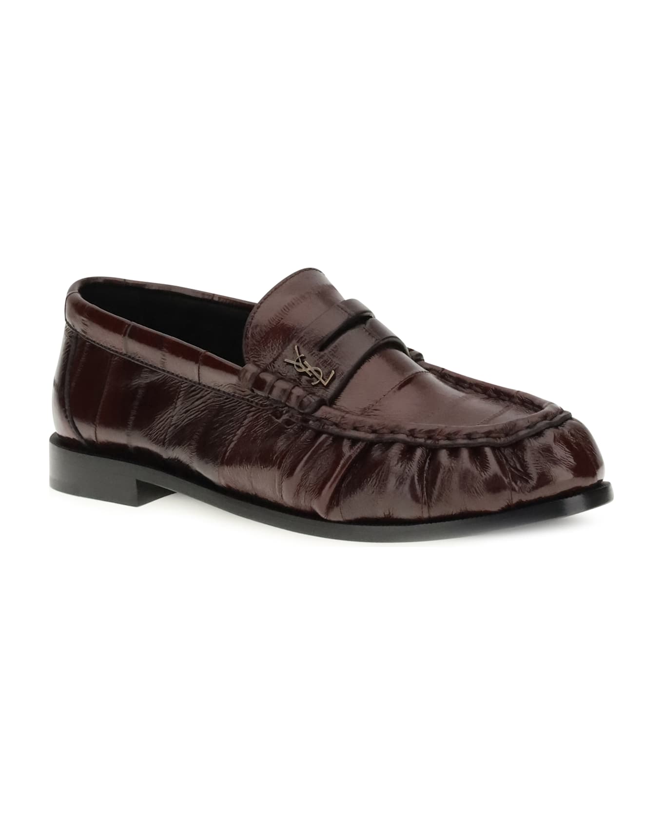 Saint Laurent Flexible Patent Eel Le Loafer Loafers