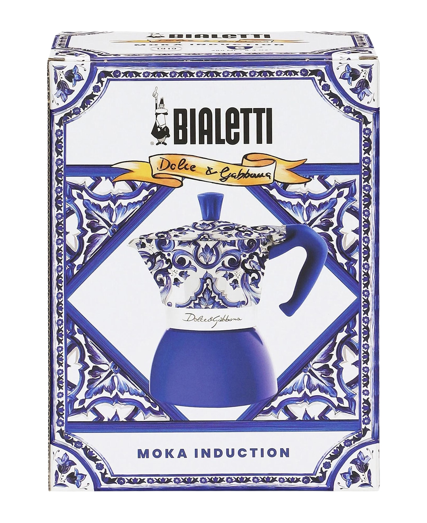 Dolce & Gabbana Moka Induction 4 Tazze Blu Mediterraneo - Blu