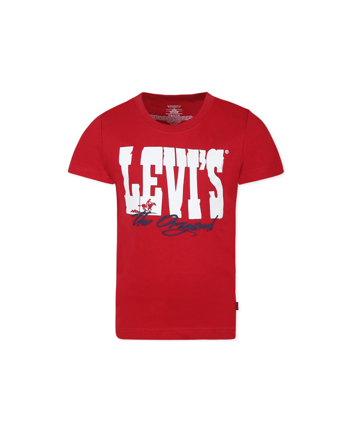 Levi
s Red T-shirt For Boy With Logo - Red
