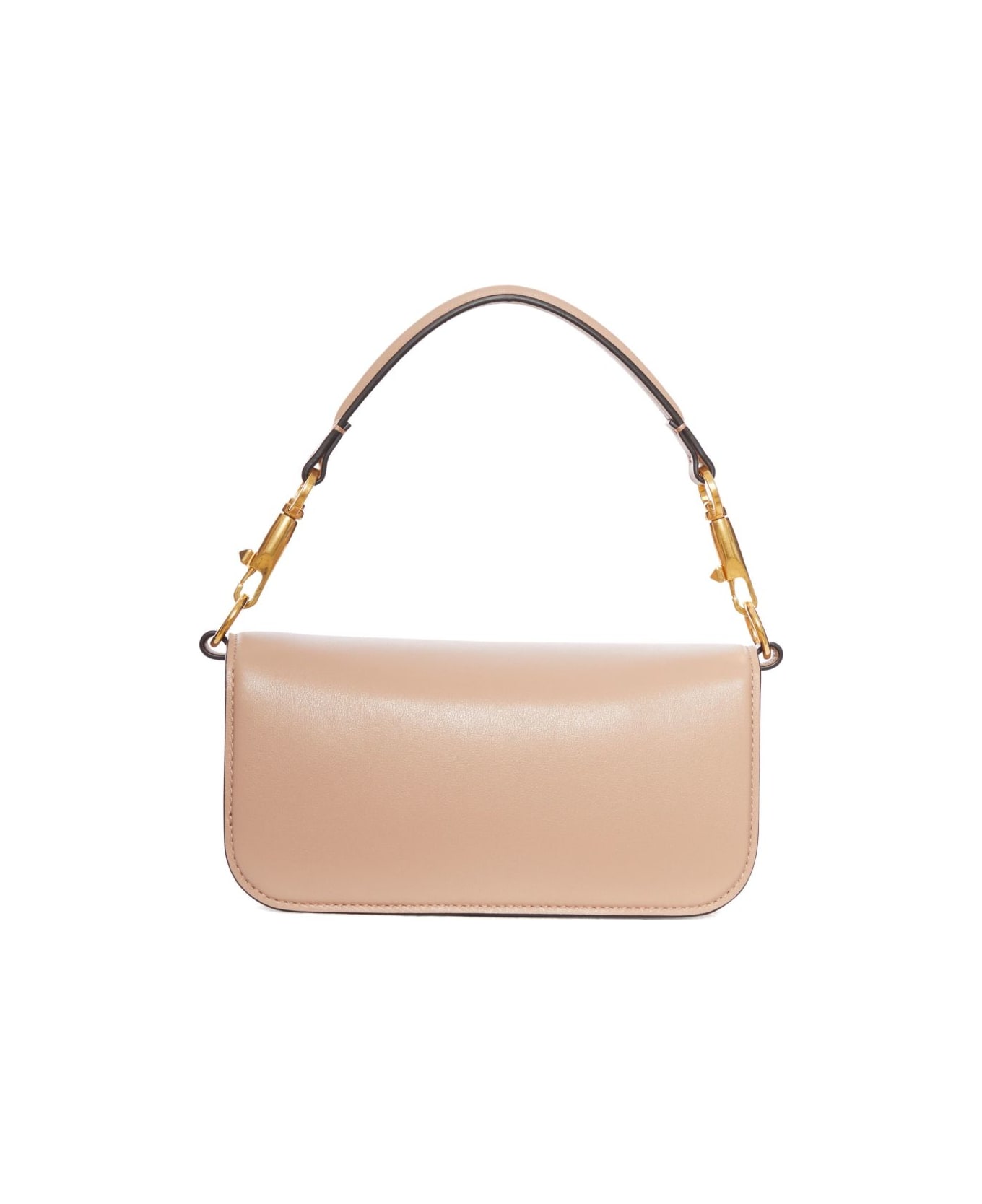 Valentino Garavani Locò Small Leather Shoulder Bag - Powder
