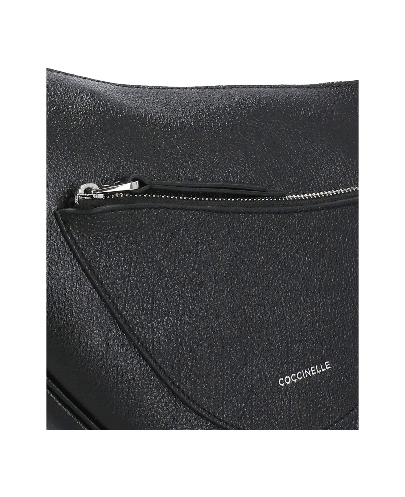 Coccinelle Snuggie Shoulder Bag - Black