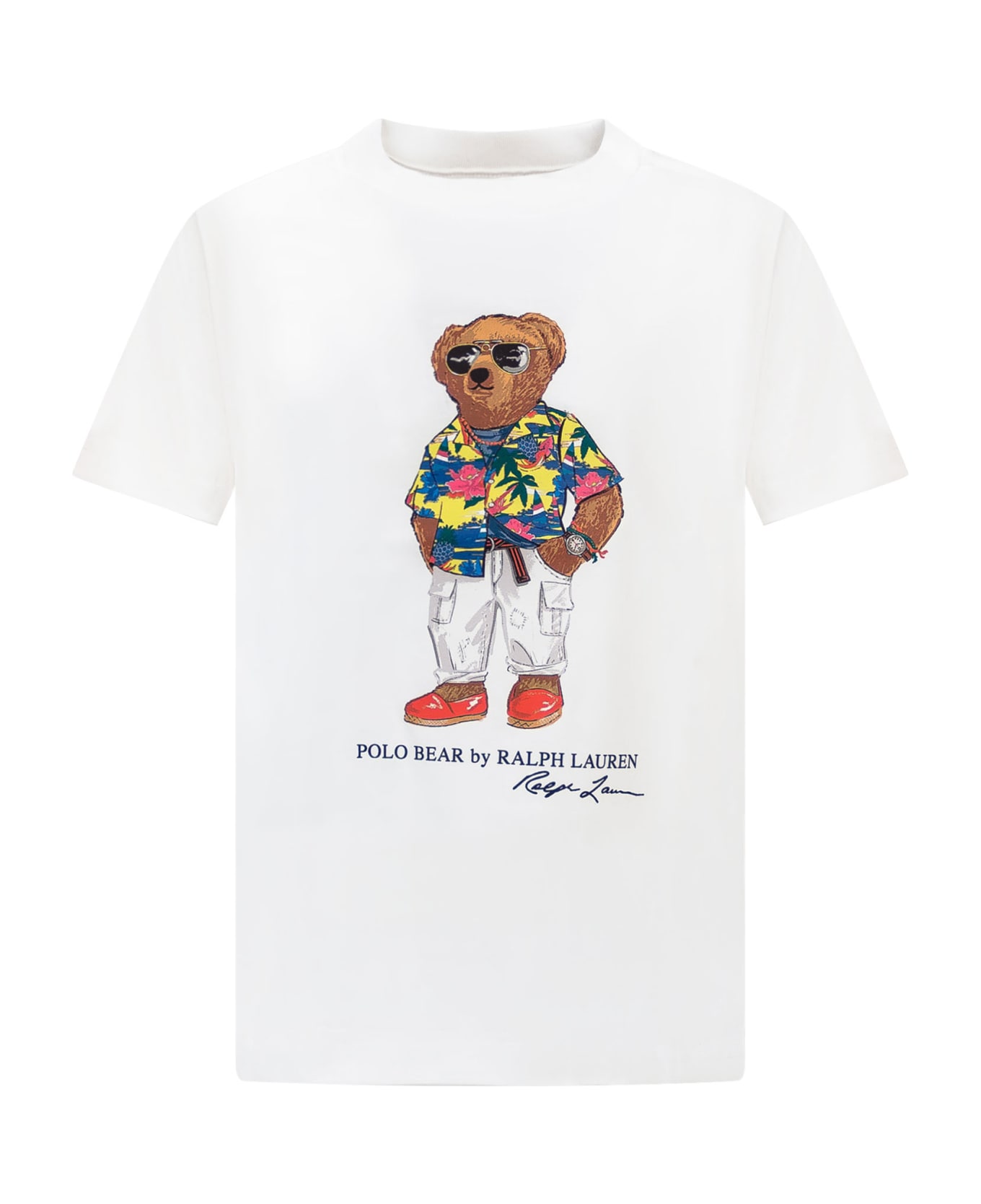 Polo Ralph Lauren Logo T-shirt - SP24 CLB55 BEAR WHITE Tシャツ＆ポロシャツ