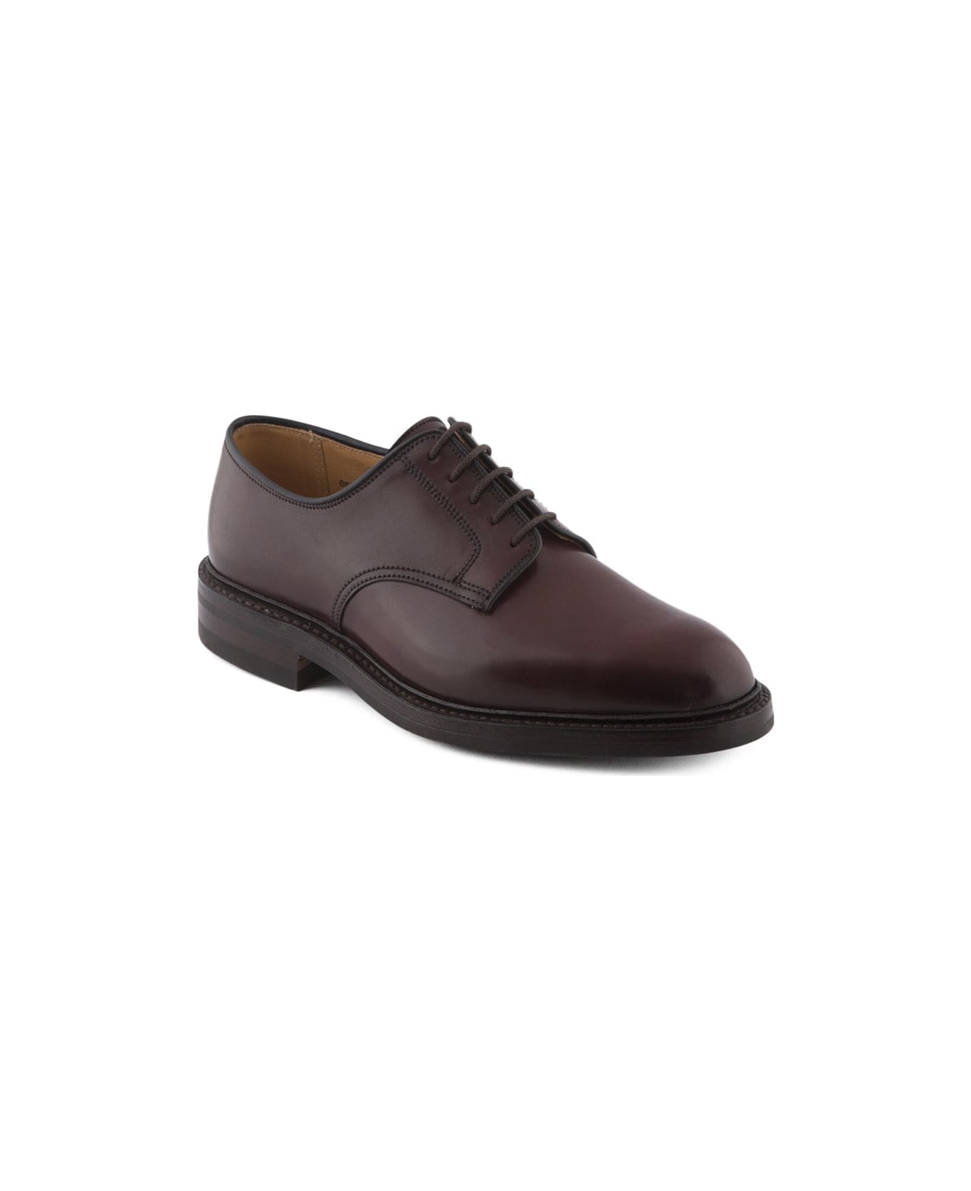 Crockett & Jones Lace-up Shoe Grasmere In Cordovan Burgundy Leather - burgundy