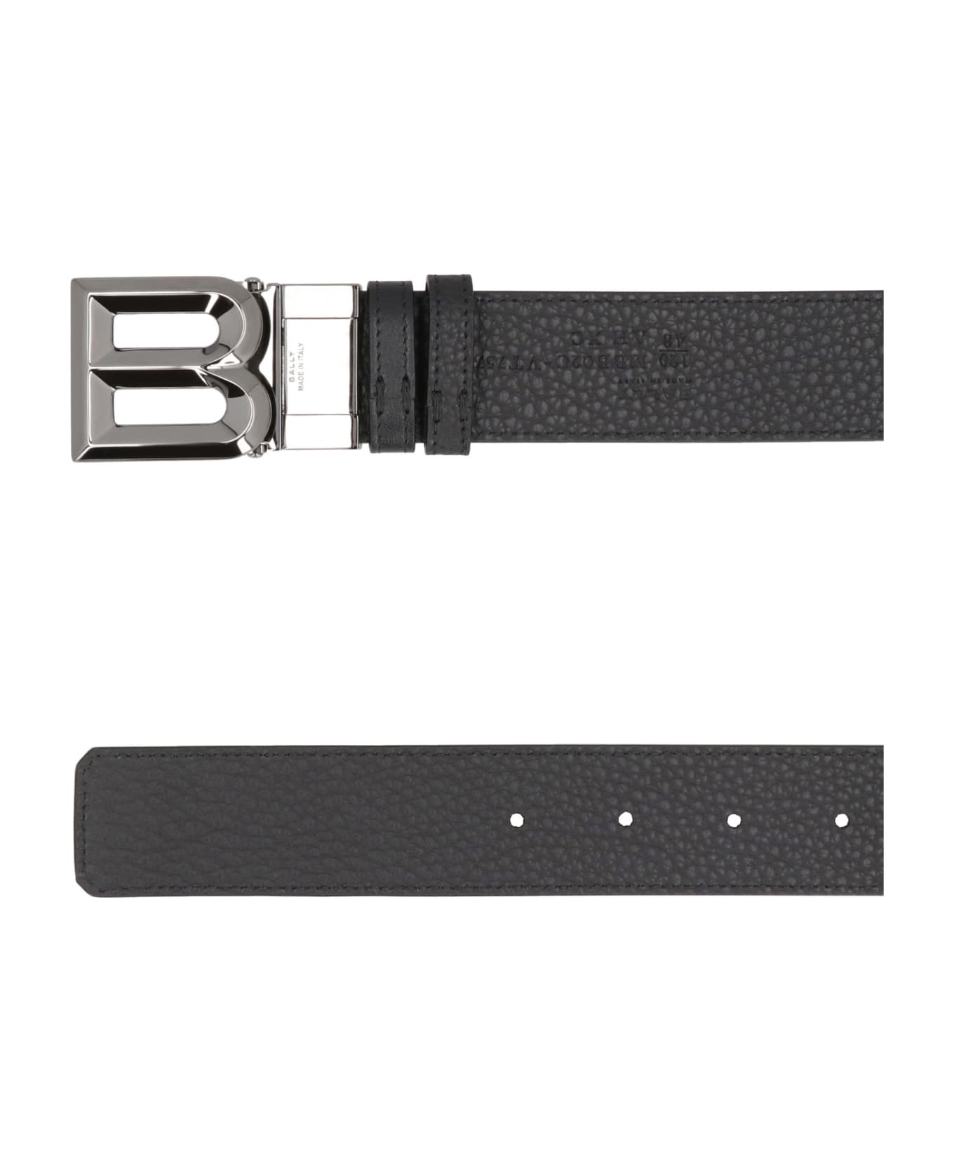 Bally Reversible And Adjustable Leather Belt - black
