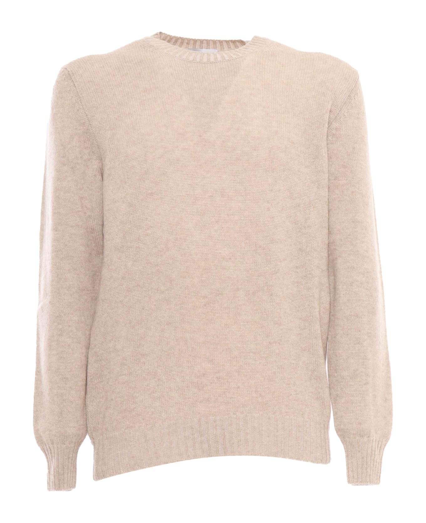 Settefili Cashmere Vanis Round Neck Sweater - BEIGE