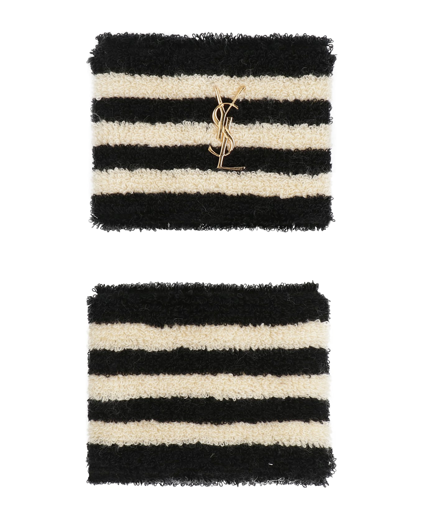 Saint Laurent Knitted Cuffs - White