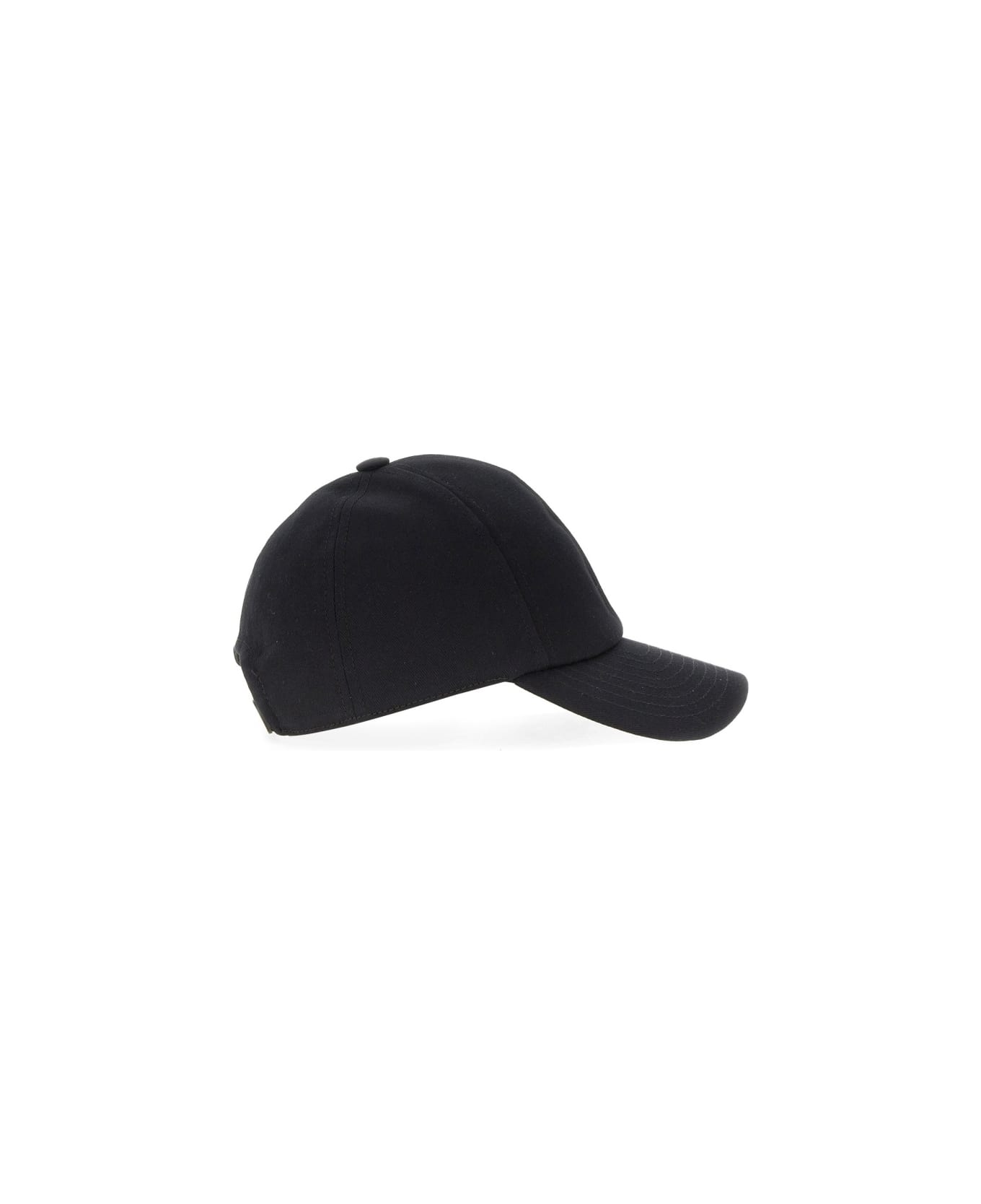 Courrèges Baseball Hat With Logo - BLACK