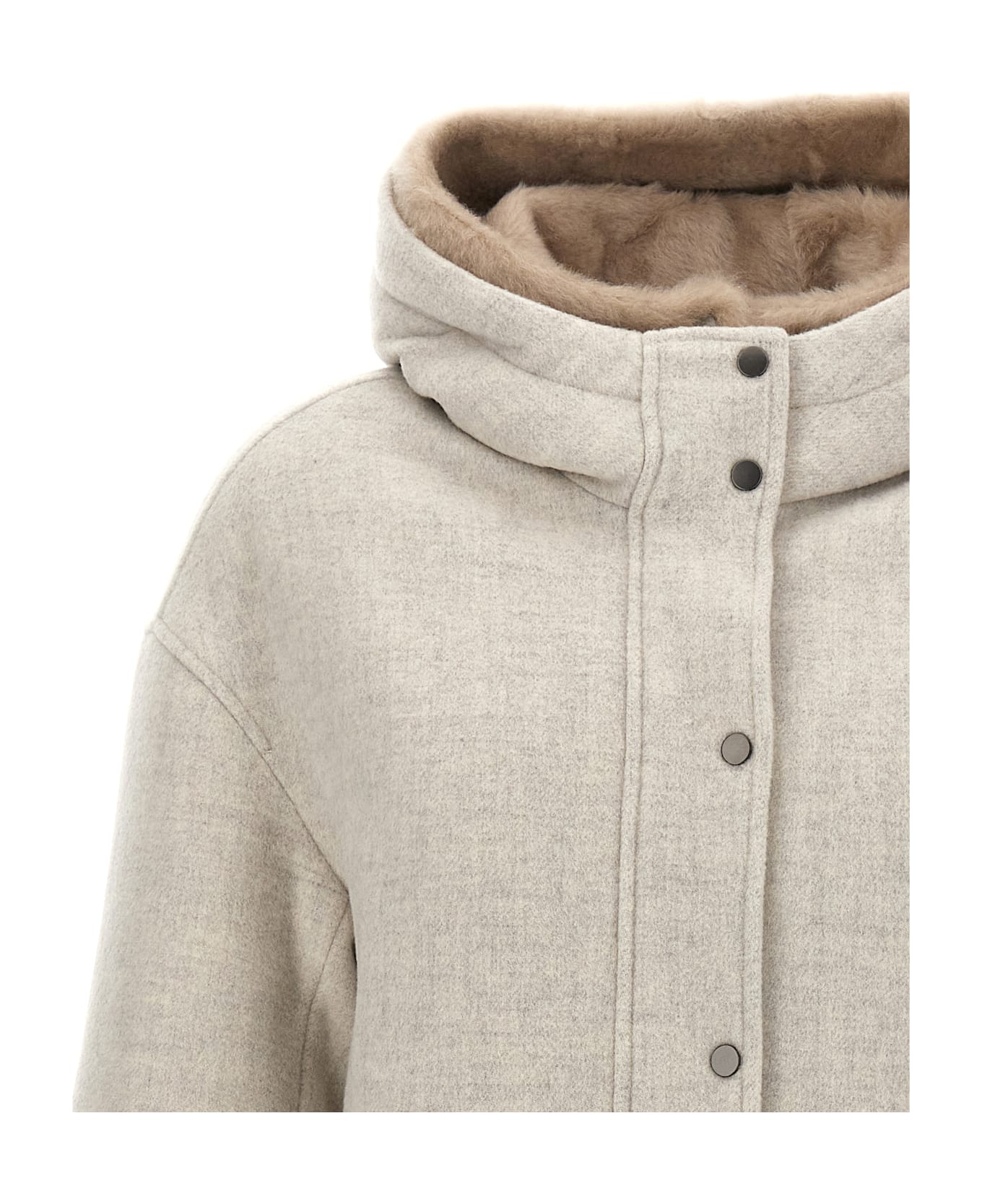 Brunello Cucinelli Padded Jacket - Gray